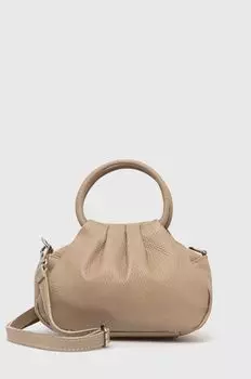 Кожаная сумочка Answear Lab, бежевый