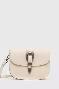 Кожаная сумочка Answear Lab, бежевый