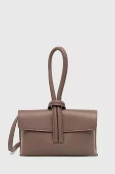 Кожаная сумочка Answear Lab, бежевый