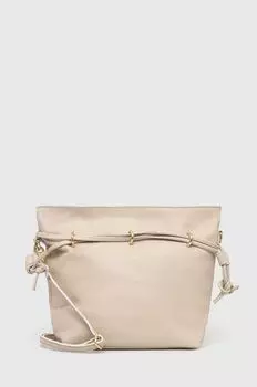 Кожаная сумочка Answear Lab, бежевый
