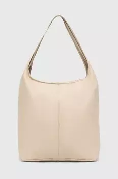 Кожаная сумочка Answear Lab, бежевый