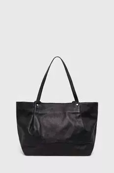 Кожаная сумочка Answear Lab, черный