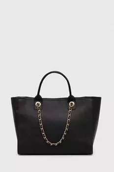 Кожаная сумочка Answear Lab, черный