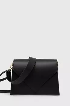 Кожаная сумочка Answear Lab, черный