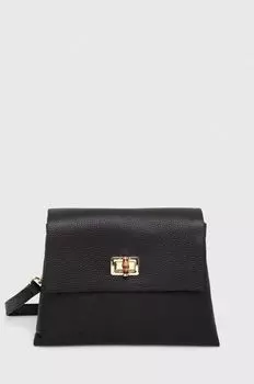 Кожаная сумочка Answear Lab, черный