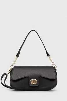 Кожаная сумочка Answear Lab, черный