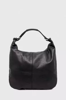 Кожаная сумочка Answear Lab, черный