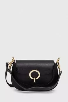 Кожаная сумочка Answear Lab, черный