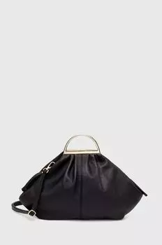 Кожаная сумочка Answear Lab, черный