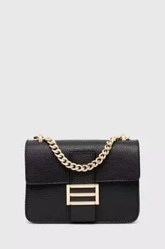 Кожаная сумочка Answear Lab, черный