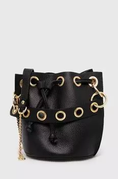 Кожаная сумочка Answear Lab, черный