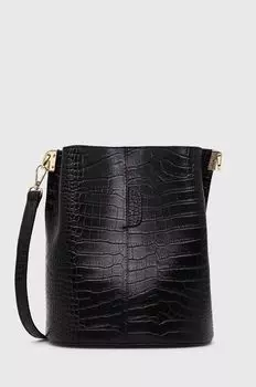 Кожаная сумочка Answear Lab, черный