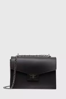 Кожаная сумочка Answear Lab, черный