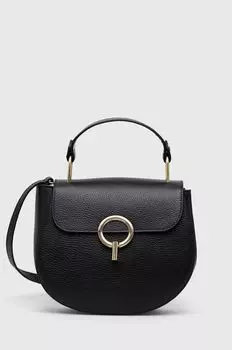 Кожаная сумочка Answear Lab, черный