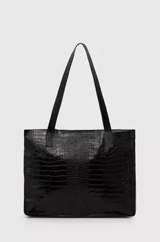 Кожаная сумочка Answear Lab, черный