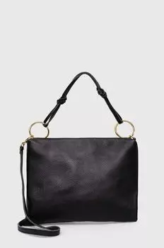 Кожаная сумочка Answear Lab, черный