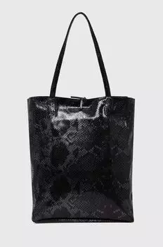 Кожаная сумочка Answear Lab, черный