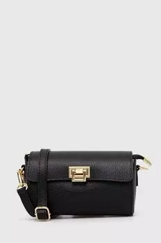 Кожаная сумочка Answear Lab, черный