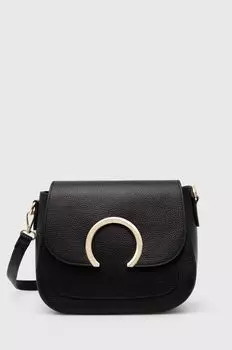 Кожаная сумочка Answear Lab, черный