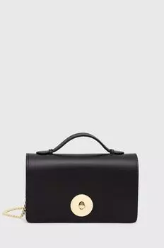 Кожаная сумочка Answear Lab, черный
