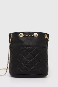 Кожаная сумочка Answear Lab, черный