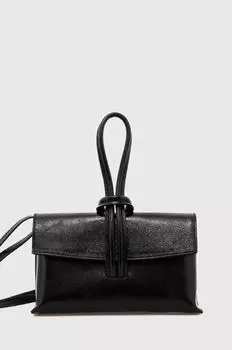 Кожаная сумочка Answear Lab, черный