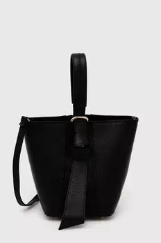 Кожаная сумочка Answear Lab, черный