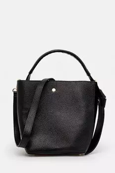 Кожаная сумочка Answear Lab, черный