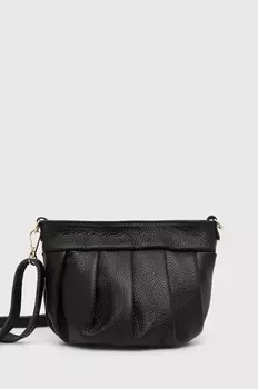 Кожаная сумочка Answear Lab, черный