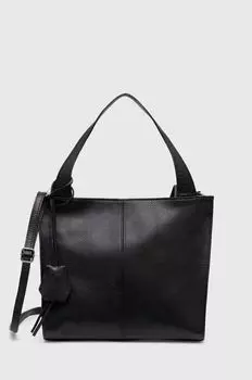 Кожаная сумочка Answear Lab, черный