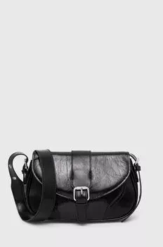 Кожаная сумочка Answear Lab, черный