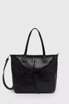 Кожаная сумочка Answear Lab, черный