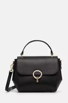 Кожаная сумочка Answear Lab, черный