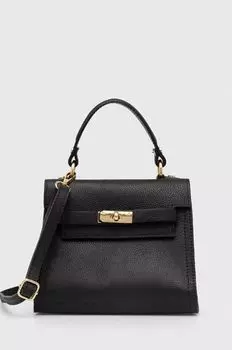 Кожаная сумочка Answear Lab, черный