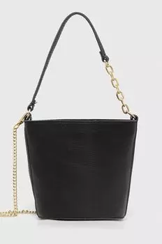 Кожаная сумочка Answear Lab, черный