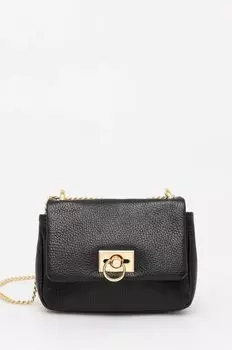 Кожаная сумочка Answear Lab, черный