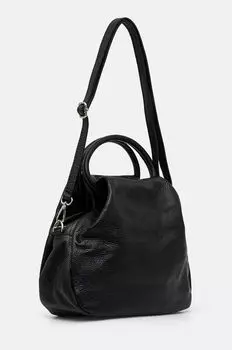 Кожаная сумочка Answear Lab, черный