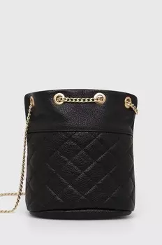 Кожаная сумочка Answear Lab, черный