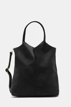 Кожаная сумочка Answear Lab, черный