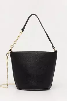 Кожаная сумочка Answear Lab, черный