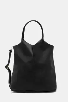 Кожаная сумочка Answear Lab, черный