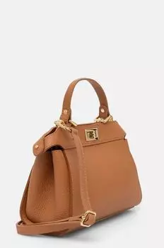 Кожаная сумочка Answear Lab, коричневый