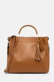 Кожаная сумочка Answear Lab, коричневый