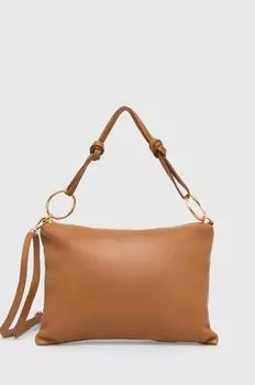 Кожаная сумочка Answear Lab, коричневый