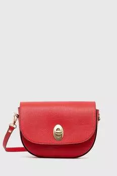 Кожаная сумочка Answear Lab, красный