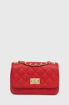 Кожаная сумочка Answear Lab, красный