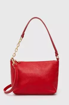 Кожаная сумочка Answear Lab, красный