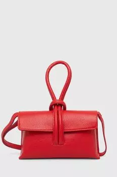 Кожаная сумочка Answear Lab, красный