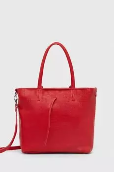 Кожаная сумочка Answear Lab, красный