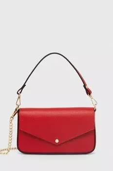 Кожаная сумочка Answear Lab, красный